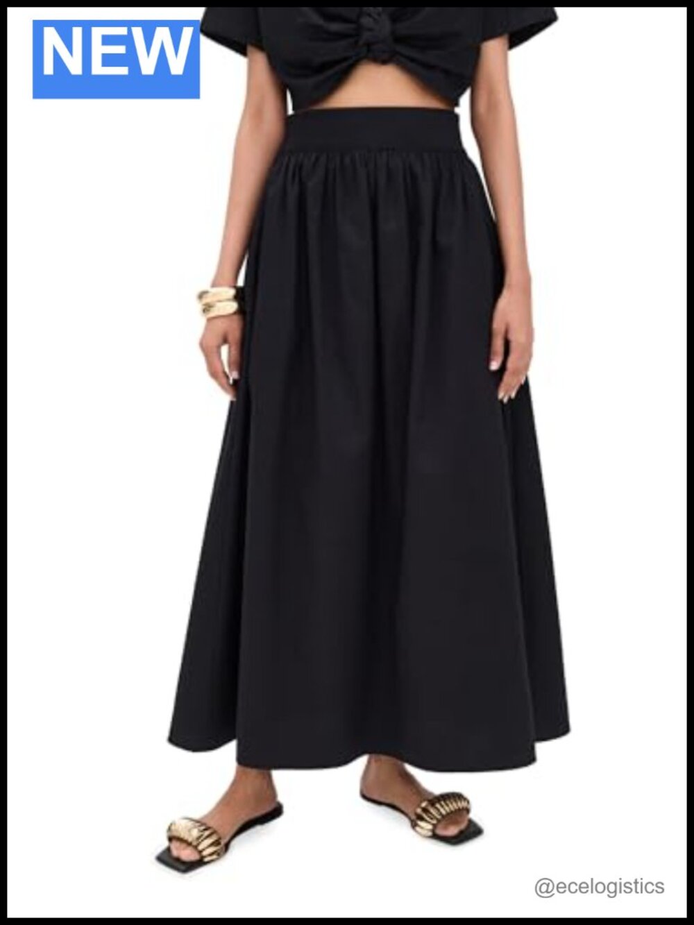 100% Cotton Maxi Skirt with Pockets, High Rise, Dry Clean Only, Wear to Work